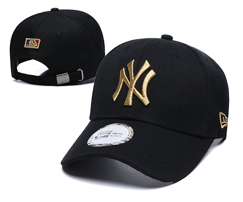 Yankees Team Logo Navy Snapback Adjustable Hat