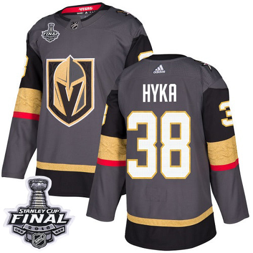 Adidas Golden Knights #38 Tomas Hyka Grey Home Authentic 2018 Stanley Cup Final Stitched Youth NHL Jersey Adidas Golden Knights #38 Tomas Hyka Grey Home Authentic 2018 Stanley Cup Final Stitched Youth NHL Jersey