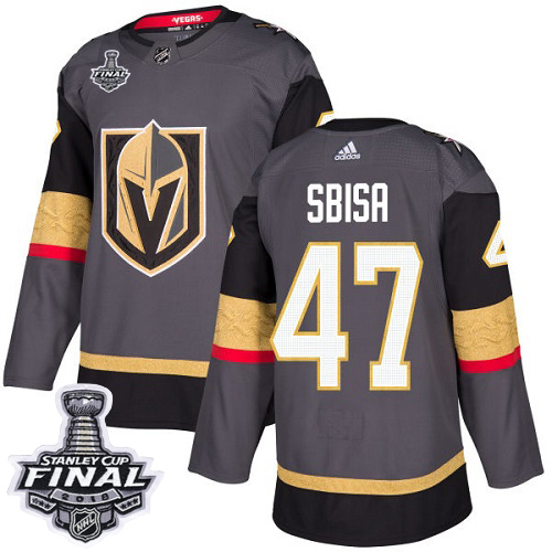 Adidas Golden Knights #47 Luca Sbisa Grey Home Authentic 2018 Stanley Cup Final Stitched Youth NHL Jersey Adidas Golden Knights #47 Luca Sbisa Grey Home Authentic 2018 Stanley Cup Final Stitched Youth NHL Jersey