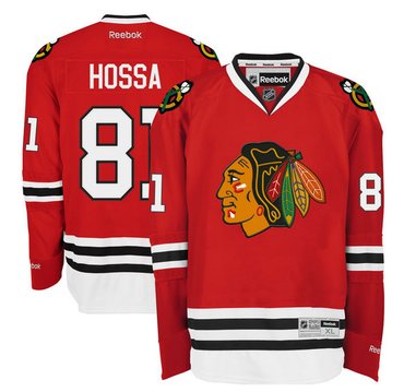 Youth Chicago Blackhawks Marian Hossa Red Home Premier Jersey