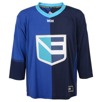 Youth Europe Hockey adidas Blue World Cup of Hockey 2016 Replica Jersey