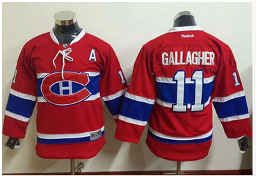 Youth Montreal Canadiens #11 Brendan Gallagher Red Stitched NHL Jersey Youth Montreal Canadiens #11 Brendan Gallagher Red Stitched NHL Jersey