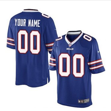 Youth Nike Buffalo Bills Customized Limited Royal Blue Team Color NFL Jersey