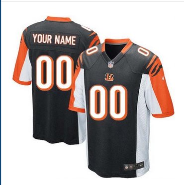 Youth Nike Cincinnati Bengals Customized Elite Black Team Color NFL Jersey Youth Nike Cincinnati Bengals Customized Elite Black Team Color NFL Jersey