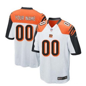 Youth Nike Cincinnati Bengals Customized Elite White NFL Jersey