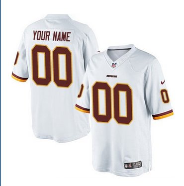 Youth Nike Washington Redskins Customized Limited White NFL Jersey