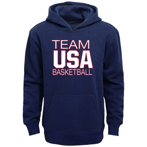 Youth Team USA Basketball National Governing Body Pullover Hoodie Navy Youth Team USA Basketball National Governing Body Pullover Hoodie Navy