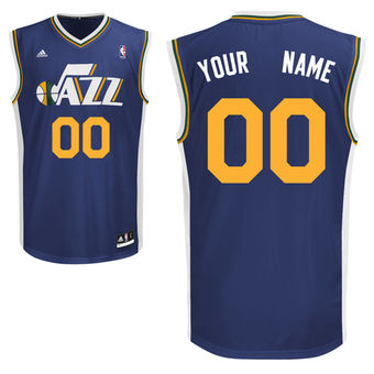 adidas Utah Jazz Custom Replica Road Jersey