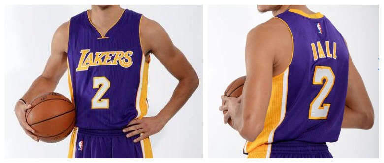 Men's Los Angeles Lakers Lonzo Ball 2017 NBA Draft #2 Pick adidas Purple Player Swingman Jersey