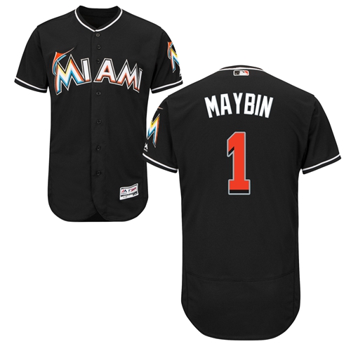 marlins #1 Cameron Maybin Black Flexbase Authentic Collection Stitched Baseball Jersey marlins #1 Cameron Maybin Black Flexbase Authentic Collection Stitched Baseball Jersey