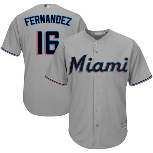 marlins #16 Jose Fernandez Grey New Cool Base Stitched Baseball Jersey marlins #16 Jose Fernandez Grey New Cool Base Stitched Baseball Jersey